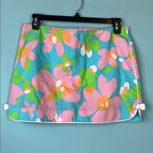 Lilly Pulitzer Pink and Green print skort size 10
